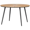 Outrium Haveborde > TAVIRA Ø120 CM HAVEBORD SORT/TEAK LOOK