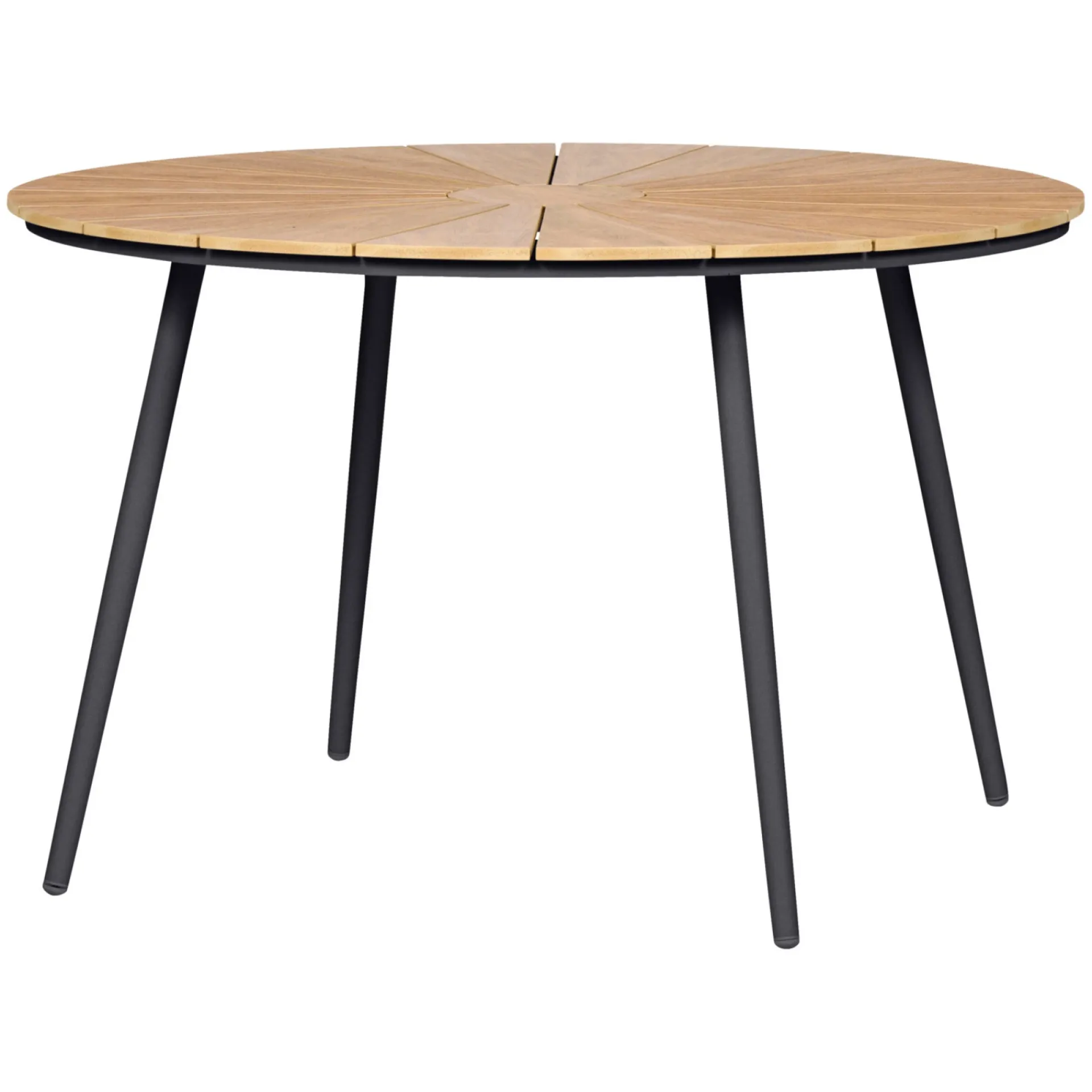 Outrium Haveborde > TAVIRA Ø120 CM HAVEBORD SORT/TEAK LOOK