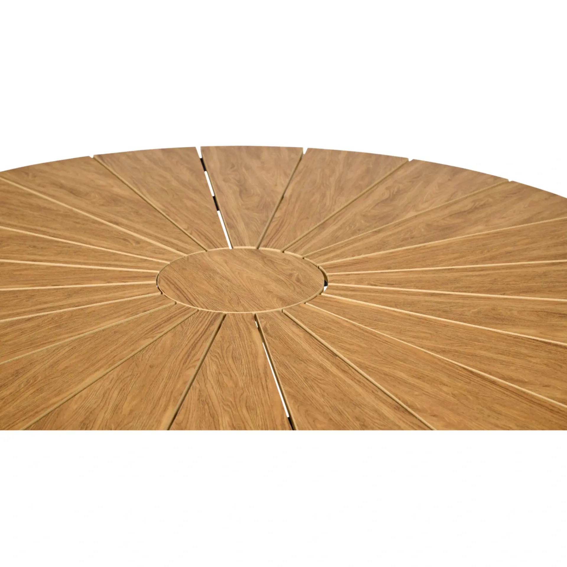 Outrium Haveborde > TAVIRA Ø120 CM HAVEBORD SORT/TEAK LOOK