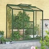 Outrium Vægdrivhuse > VÆGDRIVHUS 3 MM DELT GLAS GRØN 1,3 M2