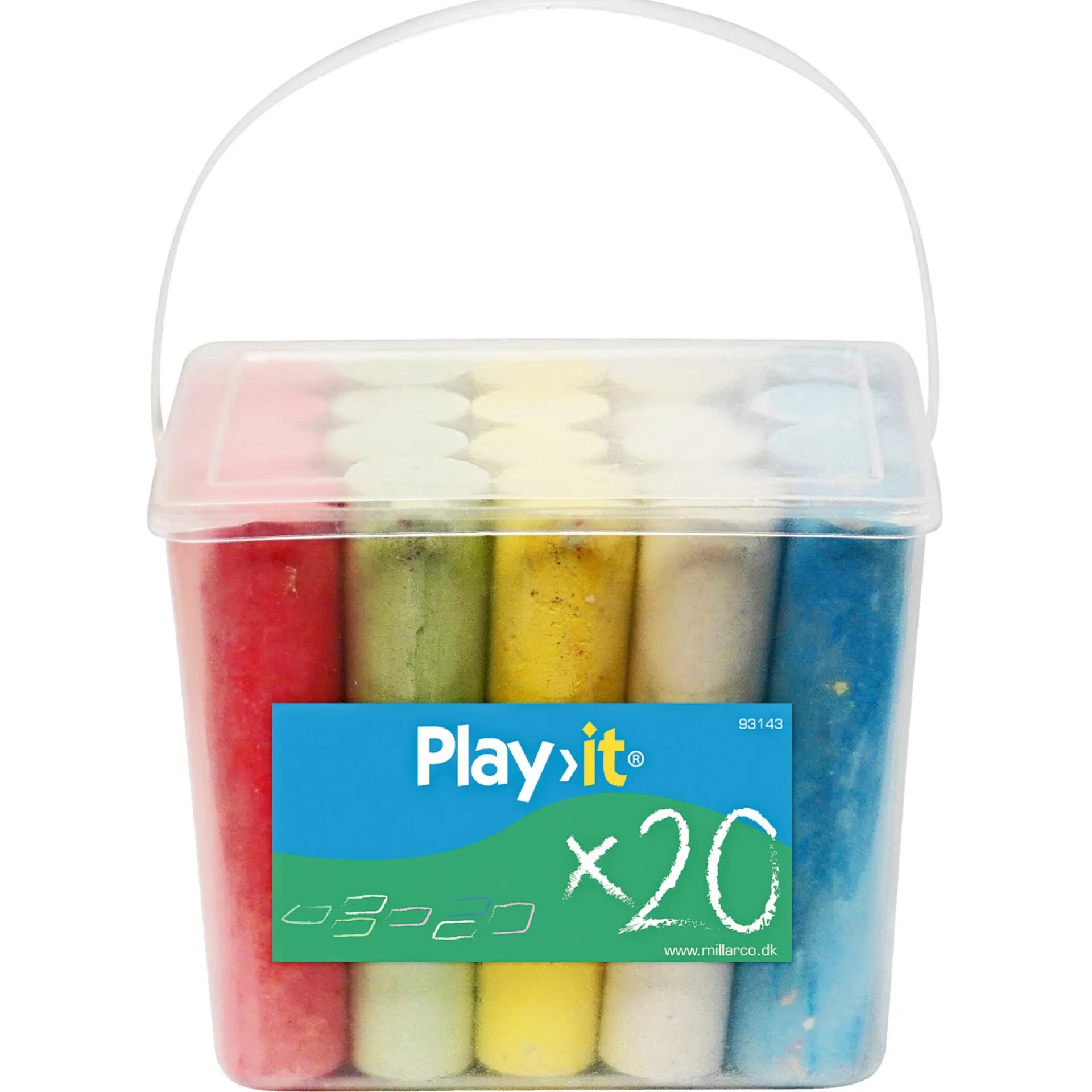 Play>it Havespil > FARVEKRIDT - 20 STK. - 5 FARVER FARVEKRIDT