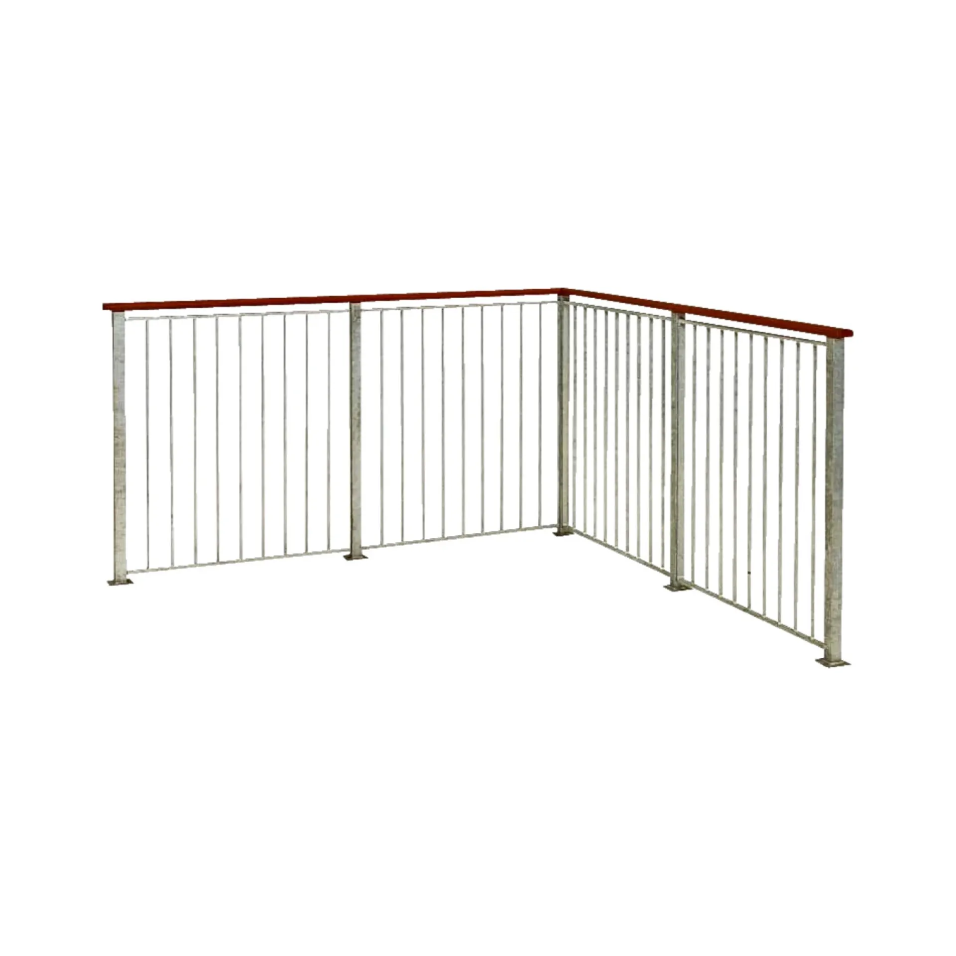 Plus Hegn Nemt Vedligehold > BASIC GELÆNDER VARMGALVANISERET 90 X 98 CM