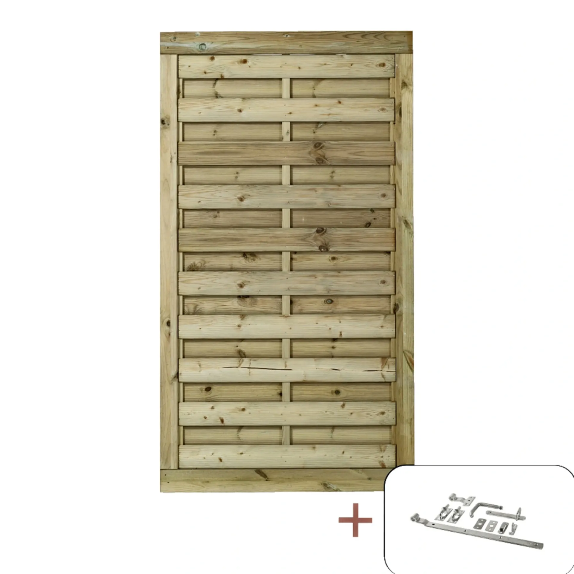 Plus Træhegn > BERGEN LÅGE TRYKIMPRÆGNERET NATUR 100 X 180 CM