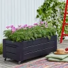 Plus Højbede & Plantekasser > BLOMSTERKASSE SORT 45 X 50 X 120 CM