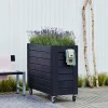 Plus Højbede & Plantekasser > BLOMSTERKASSE SORT 95 X 50 X 120 CM