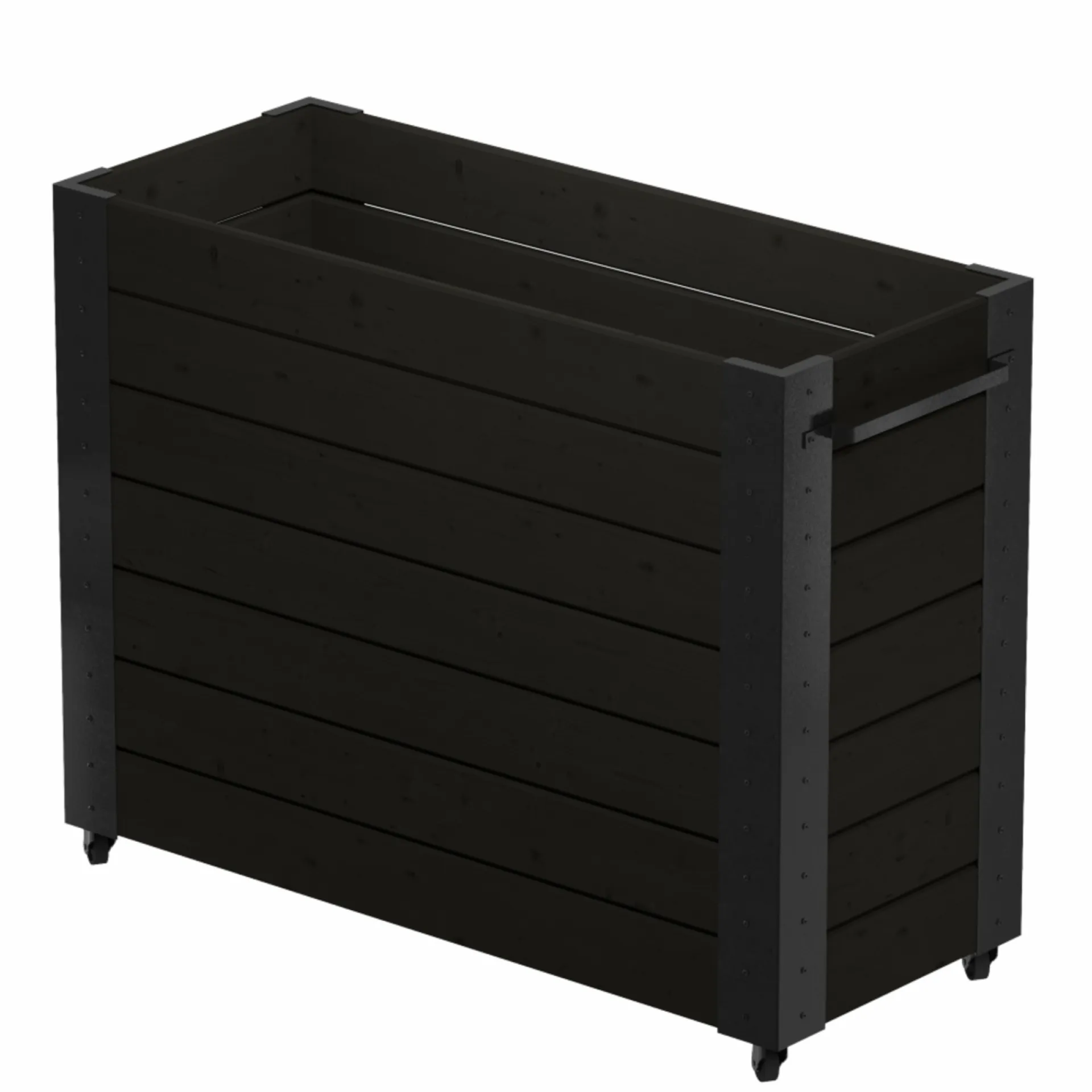 Plus Højbede & Plantekasser > BLOMSTERKASSE SORT 95 X 50 X 120 CM