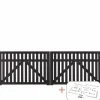 Plus Træhegn > COUNTRY LÅGE FUNGICIDBEHANDLET OG GRUNDMALET SORT 300 X 98 CM