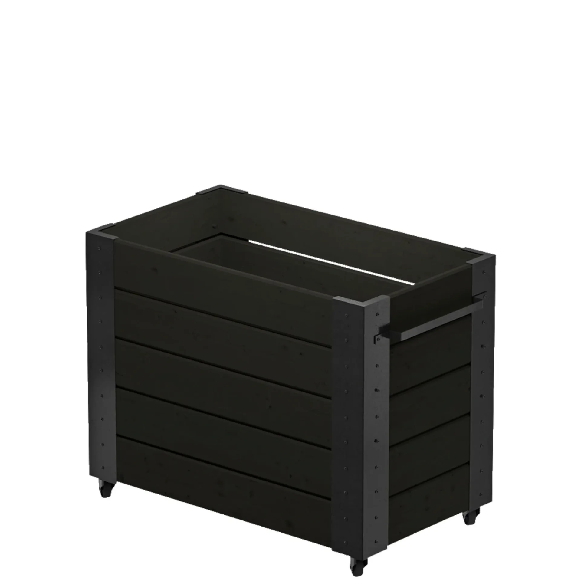 Plus Højbede & Plantekasser > CUBIC BLOMSTERKASSE SORT 70 X 50 X 87 CM