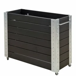 Plus Højbede & Plantekasser > CUBIC BLOMSTERKASSE SORT 50 X 90 X 120 CM
