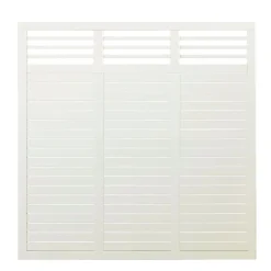 Plus Træhegn > DECORA HEGN FUNGICIDBEHANDLET & GRUNDMALET 2 GANGE HVID 180 X 180 CM