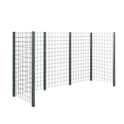 Plus Affaldsskjulere > ESPALIER 3 SPANDE RENOVATIONSSKJUL VARMGALVANISERET STÅL