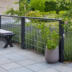 Plus Tilbehør Hegn > ESPALIER STÅL GALVANISERET LOOK 80 X 140 CM