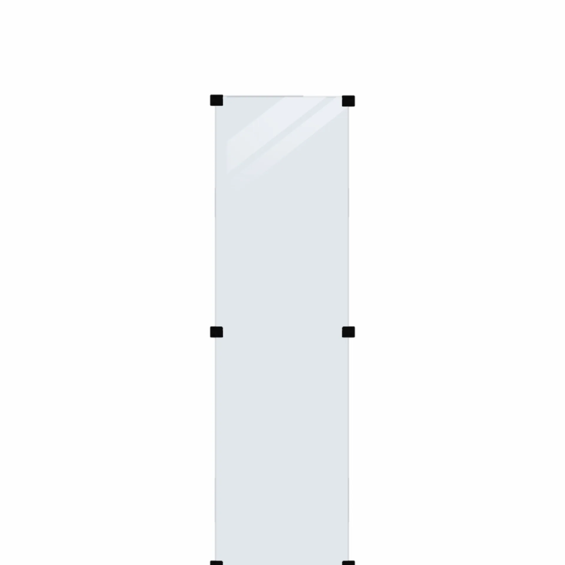 Plus Glashegn > GLASHEGN HÆRDET KLART 55.40 X 176 X 0.60 CM