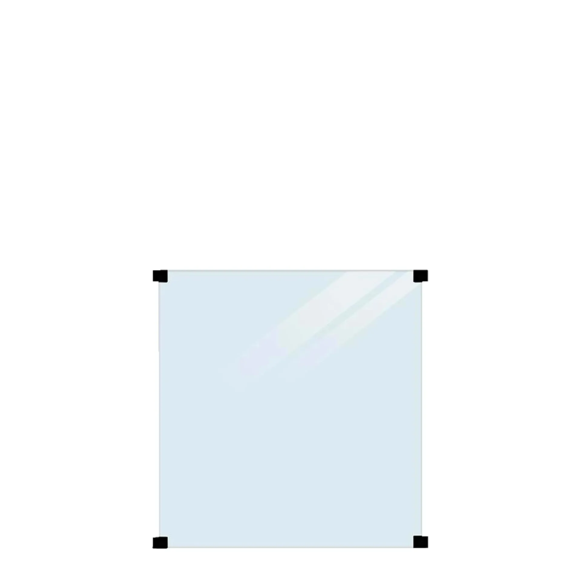 Plus Glashegn > GLASHEGN HÆRDET KLART 90 X 91 X 90 X 0.80 CM