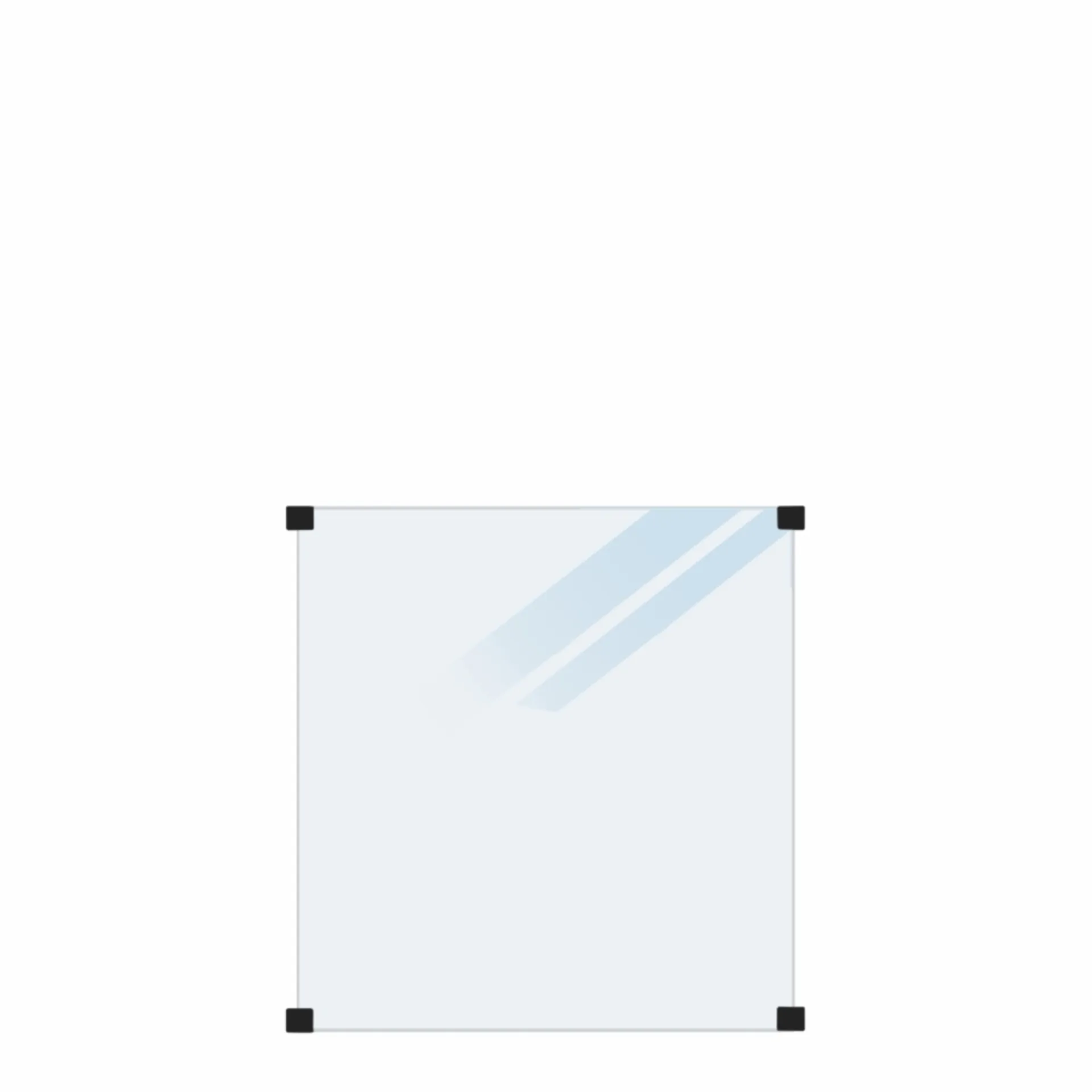 Plus Glashegn > GLASHEGN LAMINERET FROSTED 90 X 91 X 90 X 0.80 CM