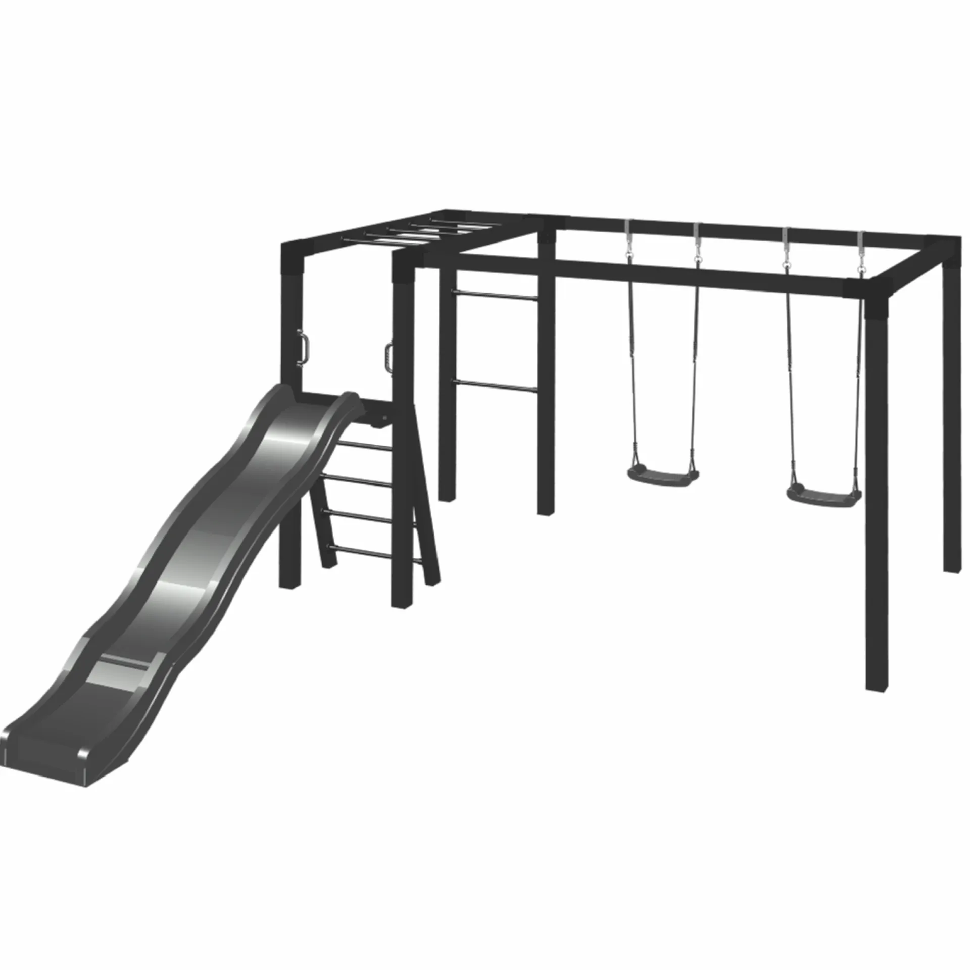 Plus Udendørs Træning > GYNGESTATIV 208 X 198 X 340 CM SORT