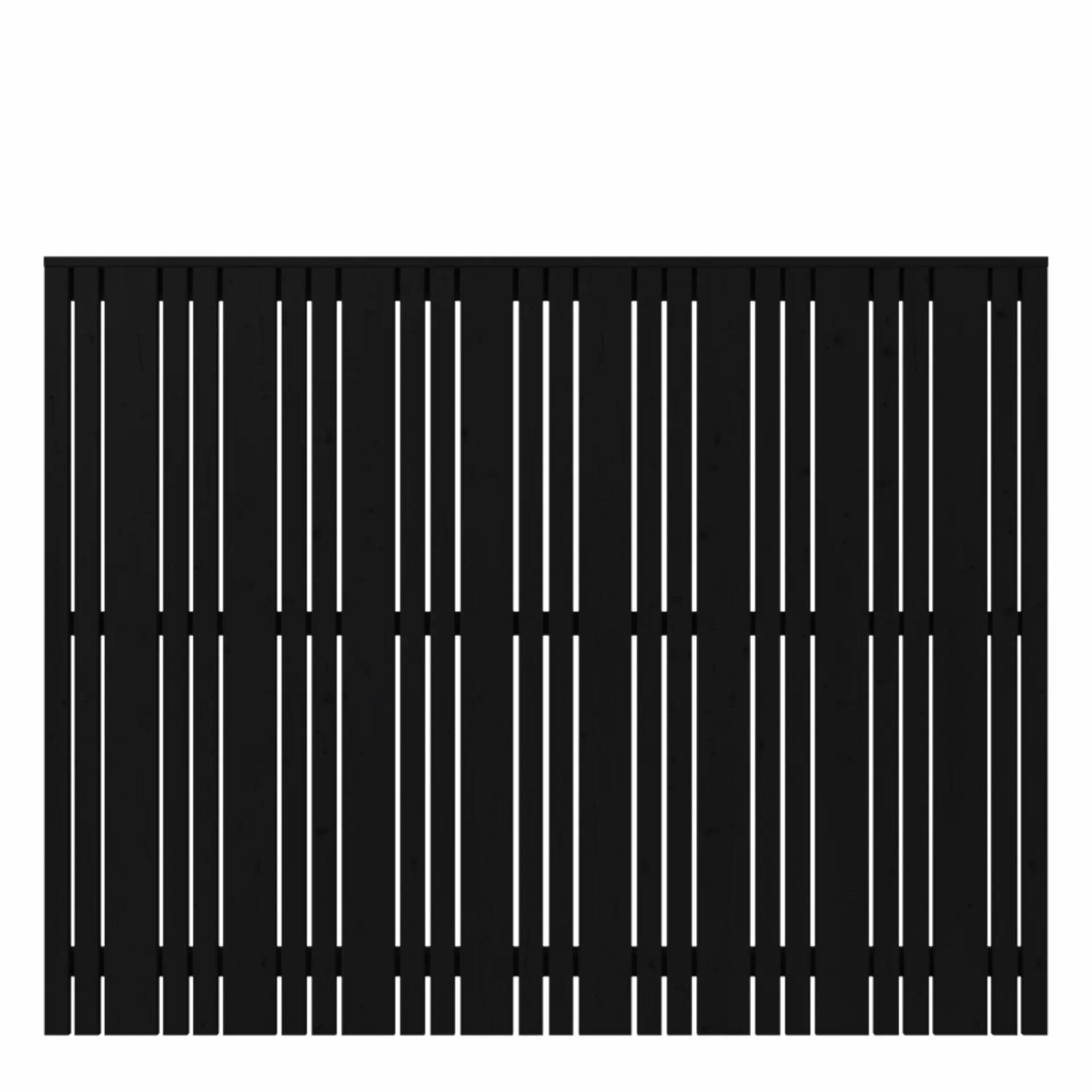 Plus Træhegn > HEGN FUNGICIDBEHANDLET OG GRUNDMALET SORT 180 X 140 CM