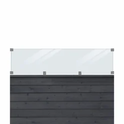 Plus Træhegn > KLINK PROFILHEGN TRYKIMPRÆGNERET OG GRUNDMALET SORT 174 X 125 CM