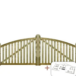 Plus Træhegn > LIGNO LÅGE TRYKIMPRÆGNERET NATUR 300 X 118 CM