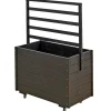 Plus Højbede & Plantekasser > MED ESPALIER BLOMSTERKASSE SORT 124 X 48 X 88 CM
