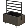 Plus Højbede & Plantekasser > MED ESPALIER BLOMSTERRUMDELER SORT 105 X 48 X 88 CM