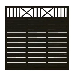 Plus Træhegn > NOSTALGI HEGN FUNGICIDBEHANDLET & GRUNDMALET 2 GANGE SORT 180 X 180 CM