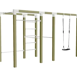 Plus Udendørs Træning > OUTDOOR FITNESSSTATIV 220 X 138 X 380 CM NATUR