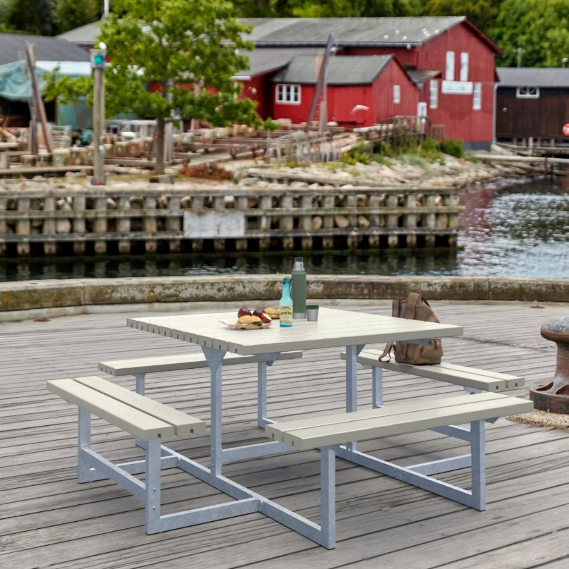 Plus Bord- & Bænkesæt > PICNIC BORDBÆNKESÆT GRÅBRUN