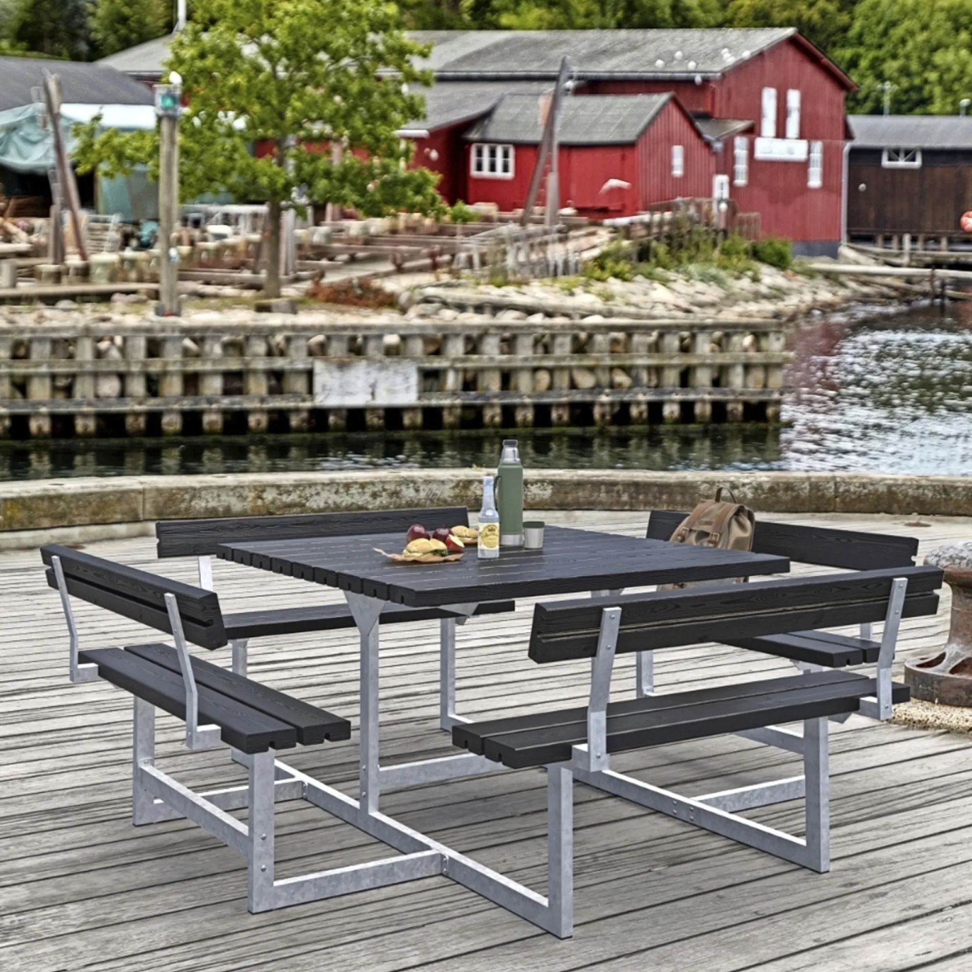 Plus Bord- & Bænkesæt > PICNIC BORDBÆNKESÆT SORT