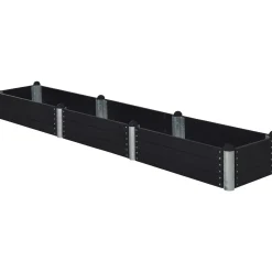 Plus Højbede & Plantekasser > PIPE HØJBED SORT 36 X 80 X 400 CM