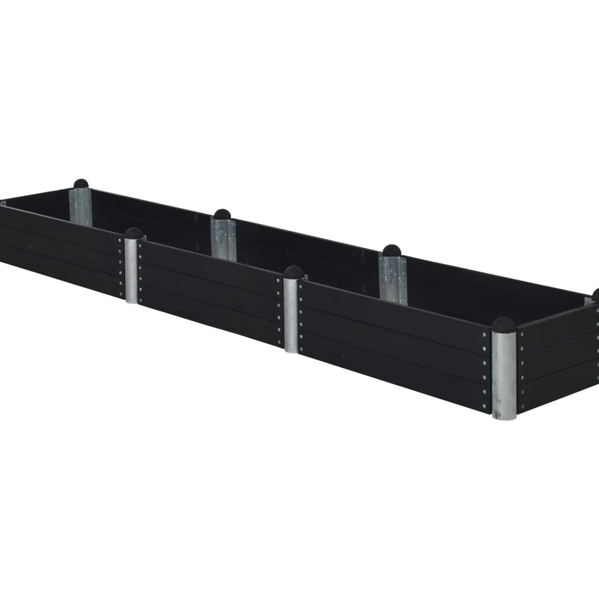 Plus Højbede & Plantekasser > PIPE HØJBED SORT 36 X 80 X 400 CM