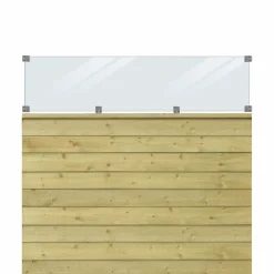 Plus Træhegn > PROFILHEGN TRYKIMPRÆGNERET 174 X 163 CM