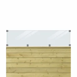 Plus Træhegn > PROFILHEGN TRYKIMPRÆGNERET 174 X 125 CM
