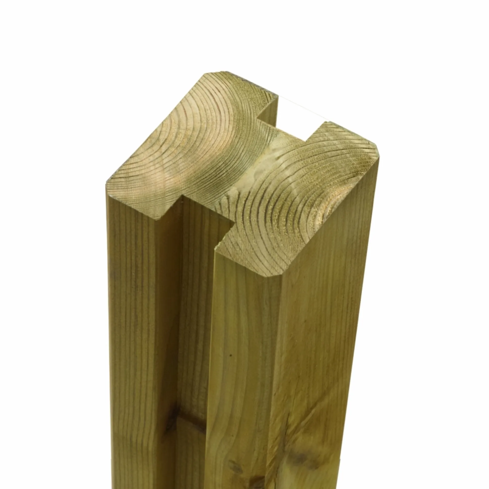 Plus Stolper & Pæle > PROFILSTOLPE M/2 SPOR TRYKIMPRÆGNERET NTR KLASSE A NATUR 9 X 9 X 268 CM
