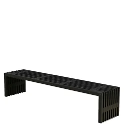 Plus Havebænke > RUSTIK TRALLEBÆNK SORT 218 CM