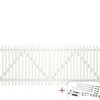 Plus Træhegn > SKAGEN LÅGE FUNGICIDBEHANDLET OG GRUNDMALET 2 GANGE HVID 300 X 120 CM