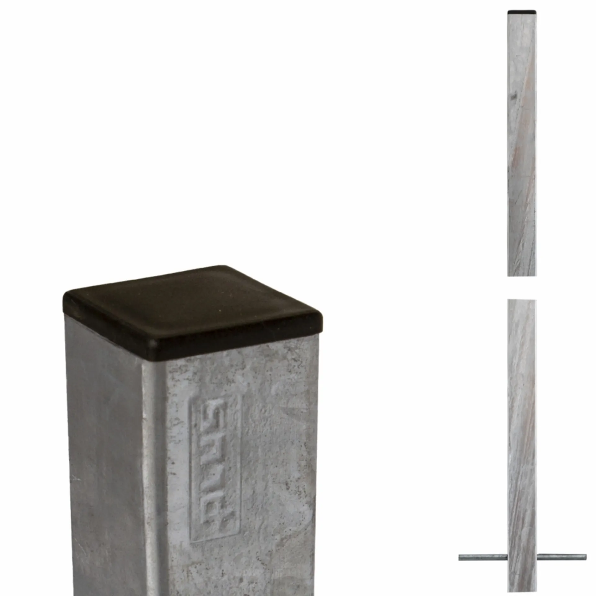 Plus Stolper & Pæle > STÅLSTOLPE VARMGALVANISERET STÅL 4.50 X 4.50 X 186 CM