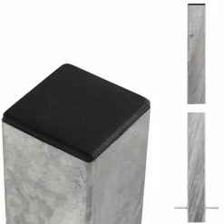Plus Stolper & Pæle > STÅLSTOLPE VARMGALVANISERET STÅL 8 X 8 X 238 CM