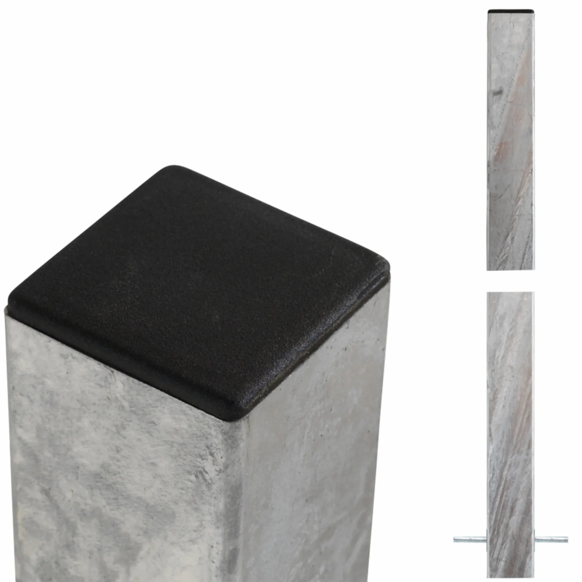 Plus Stolper & Pæle > STÅLSTOLPE VARMGALVANISERET STÅL 8 X 8 X 238 CM