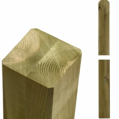 Plus Stolper & Pæle > STOLPE OMLIMET TRYKIMPRÆGNERET NTR KLASSE A NATUR 9 X 9 X 268 CM