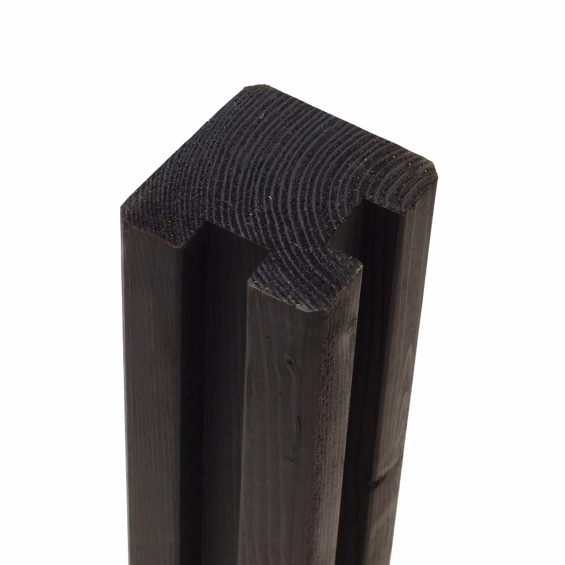 Plus Træhegn > STOLPE TRYKIMPRÆGNERET NTR KL. A OG GRUNDMALET SORT 9 X 9 CM