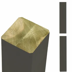 Plus Stolper & Pæle > STOLPE TRYKIMPRÆGNERET NTR KL. A OG GRUNDMALET UMBRAGRÅ 9 X 9 X 298 CM