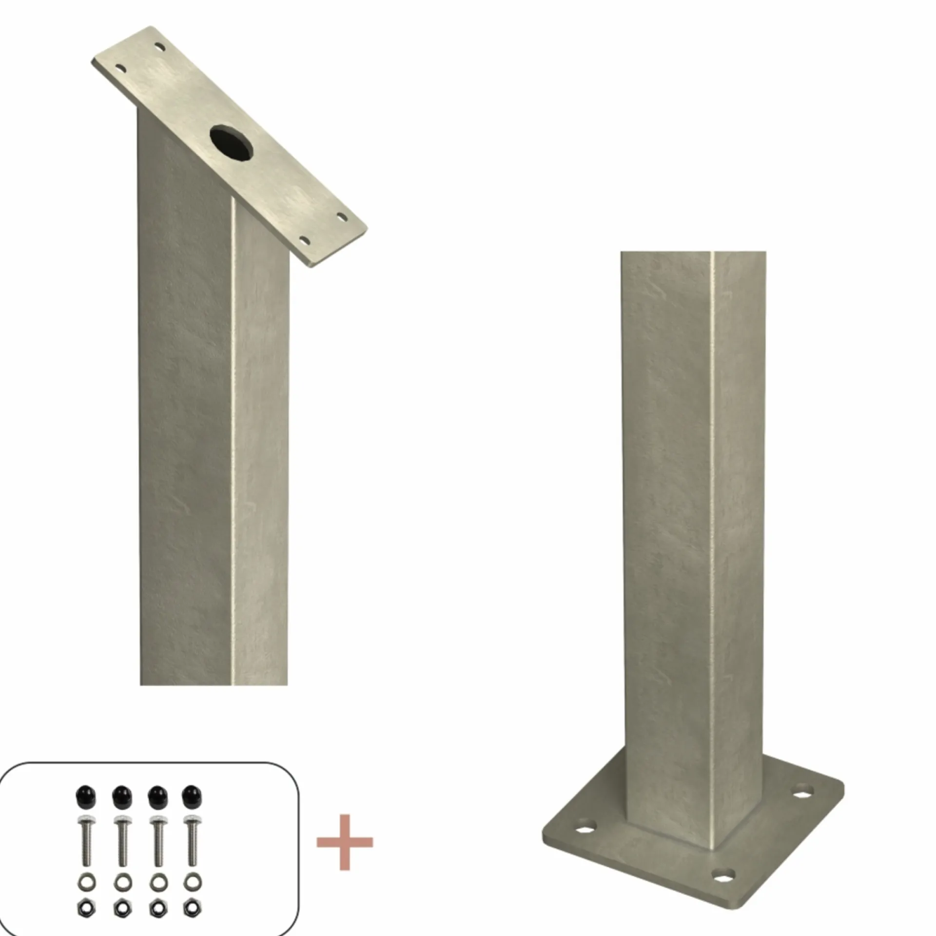 Plus Stolper & Pæle > STOLPE VARMGALVANISERET STÅL 4.50 X 4.50 X 87.10 CM