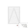 Plus Træhegn > TOKYO LÅGE FUNGICIDBEHANDLET OG GRUNDMALET 2 GANGE HVID 100 X 140 CM