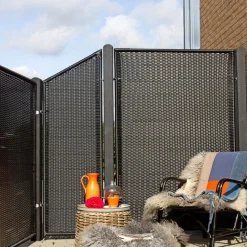 Plus Hegn Nemt Vedligehold > TREND SKRÅELEMENT KUNSTOFHEGN POLYRATTAN 55 X 170 CM