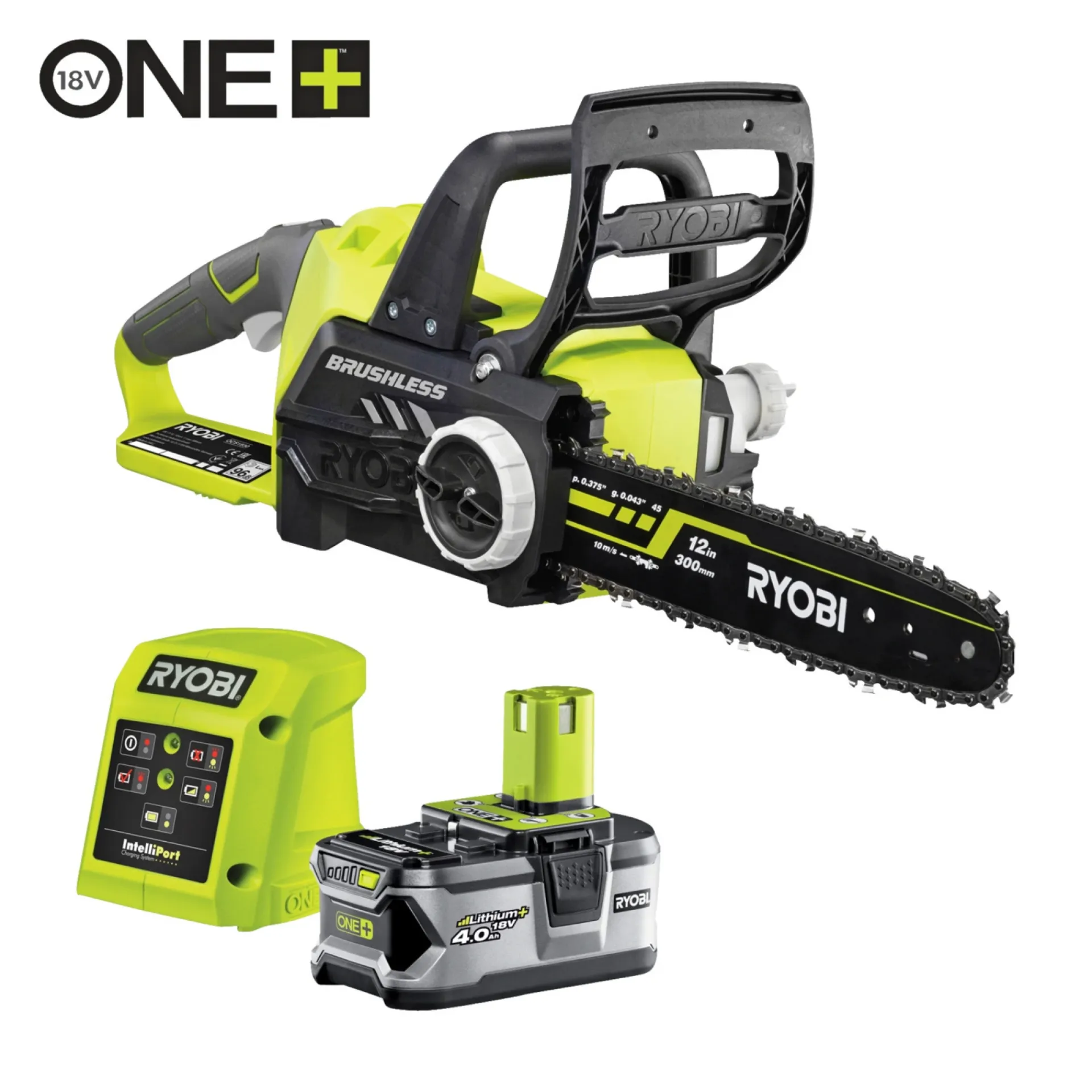 Ryobi Motorsave > ONE+ RCS1830-140B KÆDESAV AKKU 30 CM MED BATTERI OG LADER