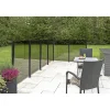 Skagen Systemhegn > SYSTEMHEGN HEGNSMODUL RØGFARVET GLAS 86.50 X 122 X 0.60 X 0.60 CM