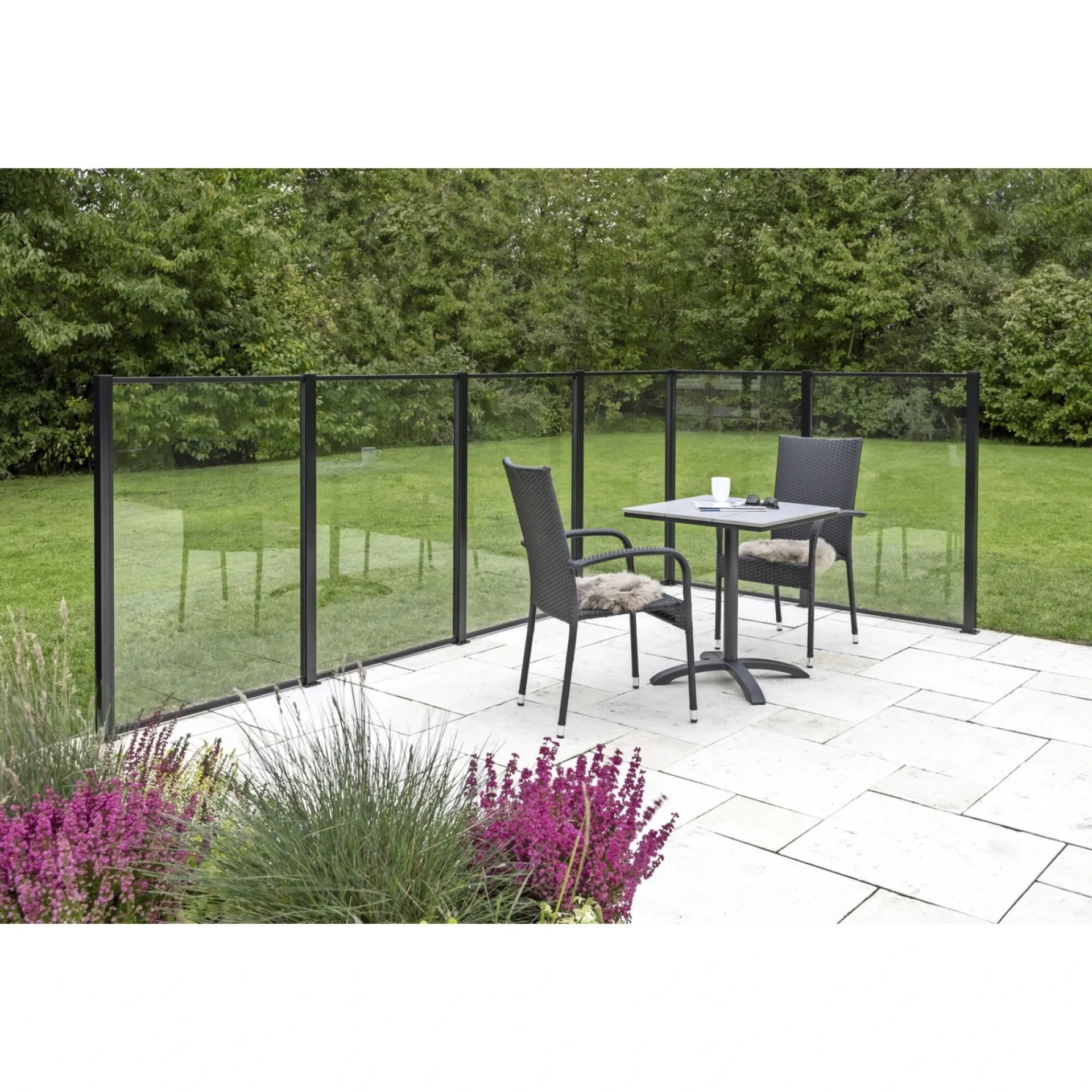 Skagen Systemhegn > SYSTEMHEGN HEGNSMODUL KLAR GLAS 86.50 X 122 X 0.60 X 0.60 CM
