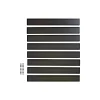 Skagen Systemhegn > SYSTEMHEGN PANEL SORT ALUMINIUM 0.60 X 92 X 86 CM