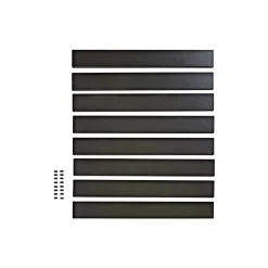 Skagen Systemhegn > SYSTEMHEGN PANEL SORT ALUMINIUM 0.60 X 92 X 86 CM